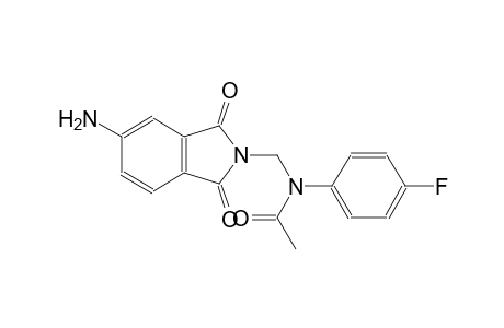 N-[(5-amino-1,3-dioxo-1,3-dihydro-2H-isoindol-2-yl)methyl]-N-(4-fluorophenyl)acetamide