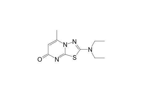 2-DIETHYLAMINO-5-METHYL-7H-1,3,4-THIADIAZOLO-[3,2-A]-PYRIMIDIN-7-ONE