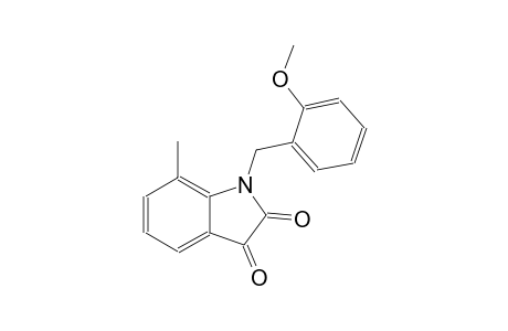 1H-indole-2,3-dione, 1-[(2-methoxyphenyl)methyl]-7-methyl-