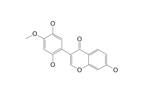 KHRINONE_A;4'-METHOXY-7,2',5'-TRIHYROXY-ISOFLAVONE