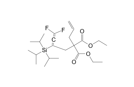 1,1-DIFLUORO-3-TRIISOPROPYLSILYL-5,5-DICARBOETHOXY-OCTA-1,2,7-TRIENE