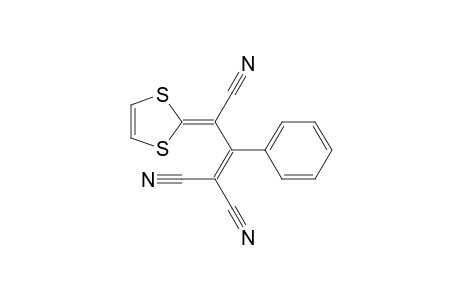 2-Cyano-4-(1,3-dithiol-2-ylidene)-3-phenyl-2-pentenedinitrile