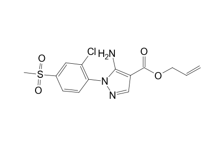 1H-Pyrazole-4-carboxylic acid, 5-amino-1-[2-chloro-4-(methylsulfonyl)phenyl]-, 2-propenyl ester