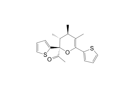 (2S*,3R*,4R*)-2-ACETYL-[2,6-DI-(THIOPHEN-2-YL)-3,4,5-TRIMETHYL]-3,4-DIHYDROPYRAN