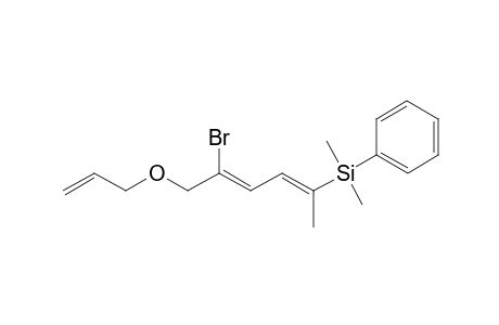 (6Z,8E)-6-Bromo-9-(dimethylphenylsilyl)-4-oxaundeca-1,3,8-triene