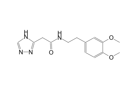 Acetamide, N-[2-(3,4-dimethoxyphenyl)ethyl]-2-(4H-[1,2,4]triazol-3-yl)-