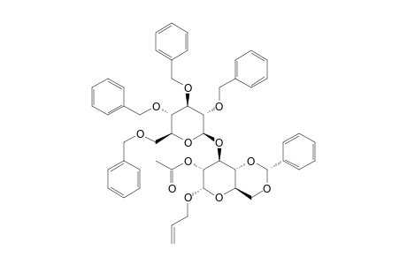 ALLYL-2-O-ACETYL-4,6-O-BENZYLIDENE-3-O-(2,3,4,6-TETRA-O-BENZYL-BETA-D-GLUCOPYRANOSYL)-ALPHA-D-GLUCOPYRANOSIDE