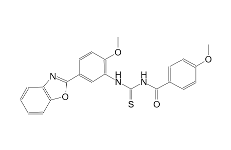 N-[5-(1,3-benzoxazol-2-yl)-2-methoxyphenyl]-N'-(4-methoxybenzoyl)thiourea