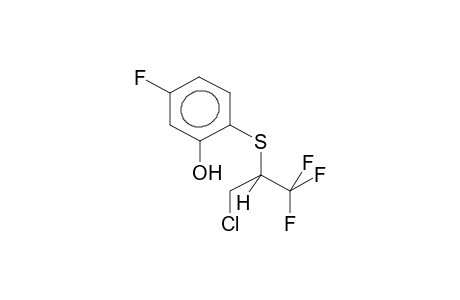 2-(1-TRIFLUOROMETHYL-2-CHLOROETHYLTHIO)-5-FLUOROPHENOL