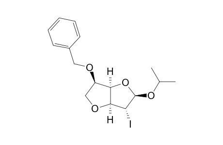 #3AH;(2R,3R,3AS,6R,6AR)-6-(BENZYLOXY)-3-IODO-2-ISOPROPOXY-HEXAHYDROFURO-[3,2-B]-FURAN;ISOPROPYL-3,6-ANHYDRO-2-IODO-5-O-(BENZYLOXY)-BETA-D-GLUCOFURANOSIDE