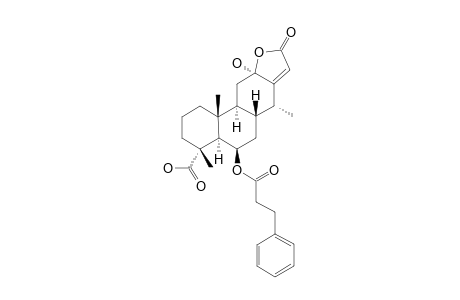 6-BETA-O-2',3'-DIHYDROCINNAMOYL-12-HYDROXY-(13)15-EN-16,12-OLIDE-18-CASSANEOIC-ACID