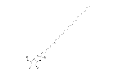 1-(BUTYL-4'-O-HEXADECYL)-2,5-ANHYDRO-D-GLUCITYL-PHOSPHONATE