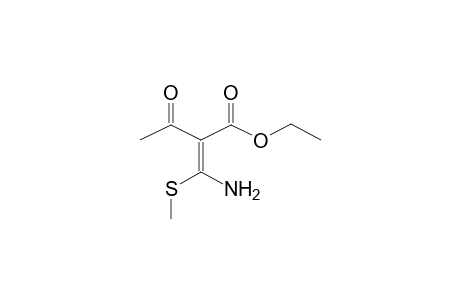 2-[(METHYLTHIO)AMINOMETHYLENE]-3-OXOBUTANOIC ACID, ETHYL ESTER