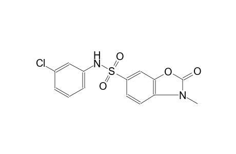 Benzooxazole-6-sulfonic acid, 3-methyl-2-oxo-2,3-dihydro-, (3-chlorophenyl)amide