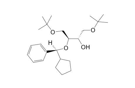 (2S,3S,1'S)-1,4-Di(tert-butoxy)-2-[.alpha.-cyclopentylbenzyloxy]butan-3-ol