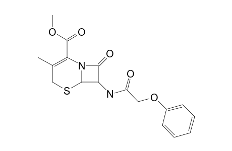 METHYL-(6R,7R)-7-PHENOXY-ACETYL-AMINO-CEPH-3-EM-4-CARBOXYLATE