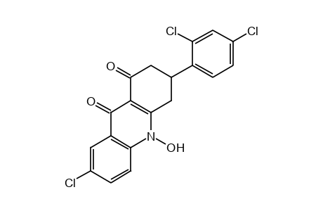 7-CHLORO-3-(2,4-DICHLOROPHENYL)-3,4-DIHYDRO-10-HYDROXY-1,9(2H)-ACRIDANDIONE