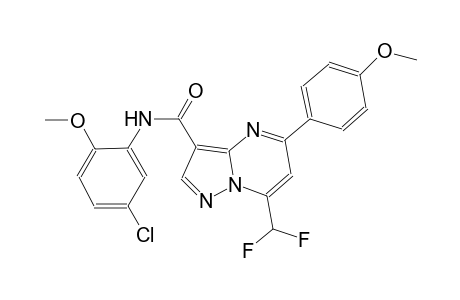 N-(5-chloro-2-methoxyphenyl)-7-(difluoromethyl)-5-(4-methoxyphenyl)pyrazolo[1,5-a]pyrimidine-3-carboxamide