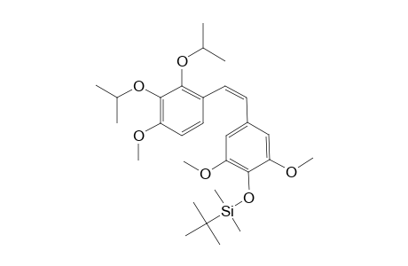 (Z)-1-[3',5'-DIMETHOXY-4'-[(TERT.-BUTYLDIMETHYLSILYL)-OXY]-PHENYL]-2-[2'',3''-DI-[(ISOPROPYL)-OXY]-4''-METHOXYPHENYL]-ETHENE