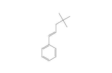 4,4-Dimethyl-trans-1-phenyl-1-pentene