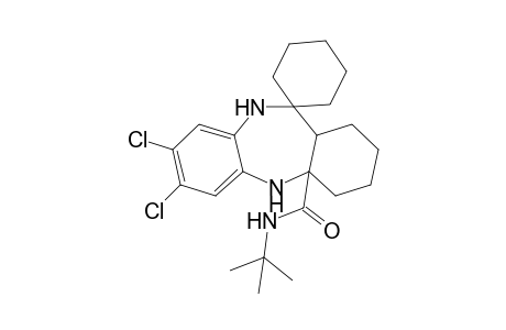 N-tert-Butyl-7',8'-dichloro-1',2',3',4',4a',5',10',11a'-octahydrospiro[cyclohexane-1,11'-dibenzo[b,e][1,4]diazepine]-4a'-carboxamide