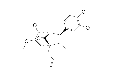 (7S,8S,1'R,4'R,5'S)-4,4'-DIHYDROXY-3,3'-DIMETHOXY-6'-OXO-8.1',7.5'-NEOLIGNAN-DELTA