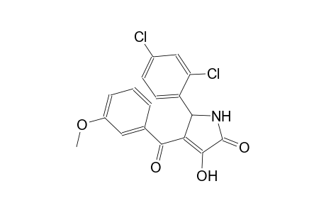 5-(2,4-dichlorophenyl)-3-hydroxy-4-(3-methoxybenzoyl)-1,5-dihydro-2H-pyrrol-2-one