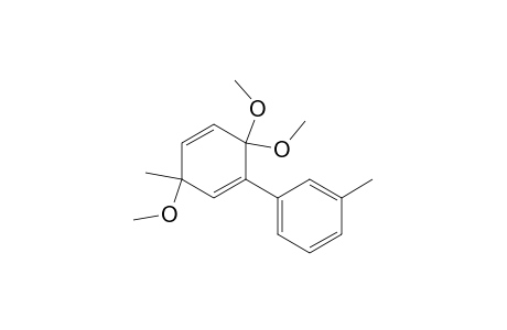 Benzene, 1-methyl-3-(3,6,6-trimethoxy-3-methyl-1,4-cyclohexadien-1-yl)-