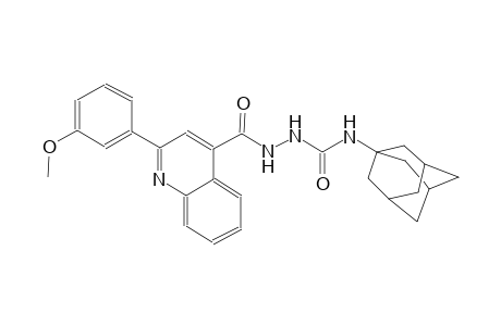 N-(1-adamantyl)-2-{[2-(3-methoxyphenyl)-4-quinolinyl]carbonyl}hydrazinecarboxamide