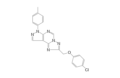 7H-pyrazolo[4,3-e][1,2,4]triazolo[1,5-c]pyrimidine, 2-[(4-chlorophenoxy)methyl]-7-(4-methylphenyl)-