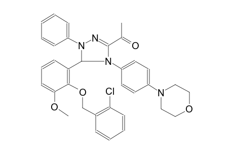 1-[3-[2-(2-chlorobenzyl)oxy-3-methoxy-phenyl]-4-(4-morpholinophenyl)-2-phenyl-3H-1,2,4-triazol-5-yl]ethanone