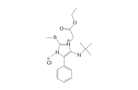 4-(TERT.-BUTYLAMINO)-3-[(ETHOXYCARBONYL)-METHYL]-1-METHYL-2-(METHYLTHIO)-5-PHENYL-IMIDAZOLIUM-CHLORIDE