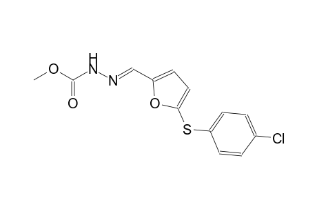 methyl (2E)-2-({5-[(4-chlorophenyl)sulfanyl]-2-furyl}methylene)hydrazinecarboxylate