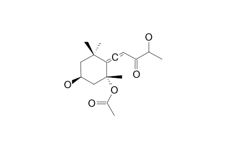 5-ACETYLOXY-3,9A-DIHYDROXY-9A-HOMOMEGASTIGMA-6,7-DIEN-9-ONE