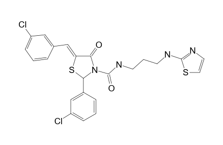 N-3-[[5-(3-CHLOROBENZYLIDENE)-2-(3-CHLOROPHENYL)-4-OXO-1,3-THIAZOLIDINE]-CARBAMYL]-PROPYL-2-AMINOTHIAZOLE