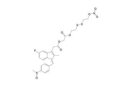 (Z)-2-[2-[[2-(NITROOXY)-ETHYL]-DISULFANYL]-ETHOXY]-2-OXO-ETHYL-2-(5-FLUORO-2-METHYL-1-[(4-(METHYLSULFINYL)-BENZYLIDENE)-1H-INDEN-3-YL]-ACETATE