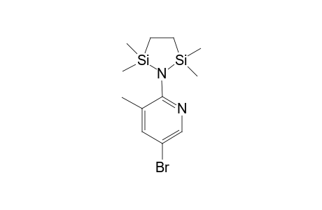 1-Aza-1-(5-bromo-3-methyl-2-pyridinyl)-2,2,5,5-tetramethyl-2,5-disilacyclopentane