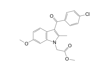 3-(p-chlorobenzoyl)-6-methoxy-2-methylindole-1-acetic acid, methyl ester