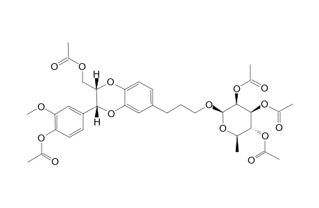 (7S,8S)-9'-(2,3,4-TRI-O-ACETYL-BETA-RHAMNOPYRANOSYL)-4,9-DIACETOXY-3-METHOXY-3':7,4':8-DIEPOXYNEOLIGNAN