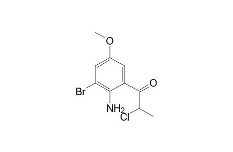 1-(2-amino-3-bromo-5-methoxy-phenyl)-2-chloro-propan-1-one