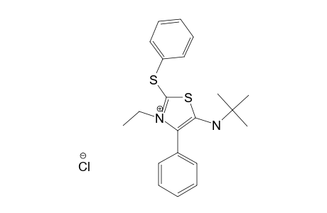 5-(TERT.-BUTYLAMINO)-3-ETHYL-4-PHENYL-2-(PHENYLTHIO)-THIAZOLIUM-CHLORIDE