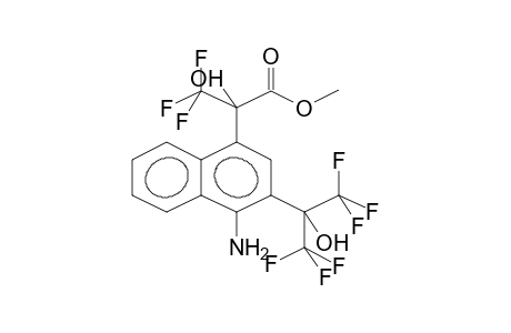 1-AMINO-2-(1-HYDROXY-1-TRIFLUOROMETHYL-2,2,2-TRIFLUOROETHYL)-4-(1-HYDROXY-1-METHOXYCARBONYL-2,2,2-TRIFLUOROETHYL)NAPHTHALENE