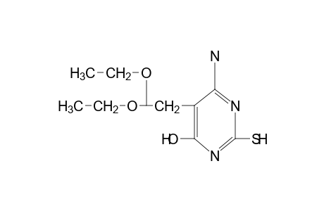 4-AMINO-6-HYDROXY-2-MERCAPTO-5-PYRIMIDINEACETALDEHYDE, DIETHYLACETAL