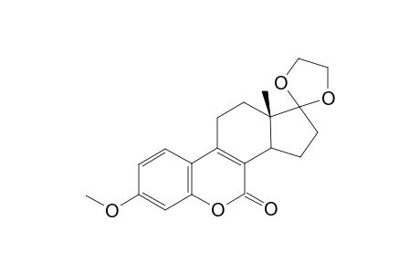 (+/-)-17,17-ETHYLENEDIOXY-3-METHOXY-6-OXAESTRA-1,3,5(10),8(9)-TETRAEN-7-ONE