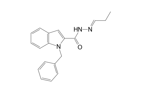 1-benzylindole-2-carboxylic acid, propylidenehydrazide