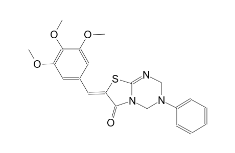 (7Z)-3-phenyl-7-(3,4,5-trimethoxybenzylidene)-3,4-dihydro-2H-[1,3]thiazolo[3,2-a][1,3,5]triazin-6(7H)-one