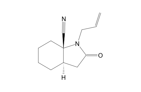 1-ALLYL-7A-CYANO-OCTAHYDRO-trans-1H-INDOL-2-ONE