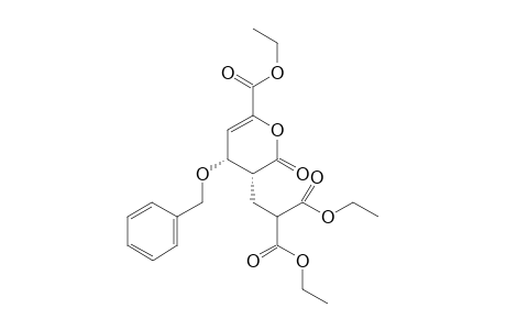 Diethyl 2-(((3R,4R)-4-(benzyloxy)-6-(ethoxycarbonyl)-2-oxo-3,4-dihydro-2H-pyran-3-yl)methyl)malonate