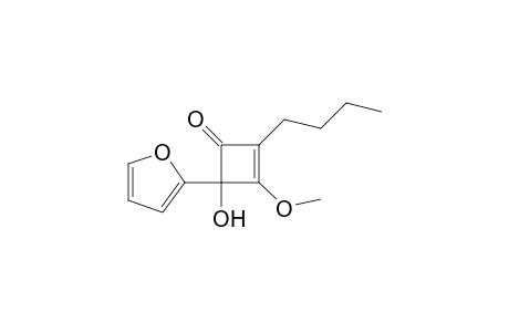 2-n-butyl-4-(2-furyl)-4-hydroxy-3-methoxycyclobutenone