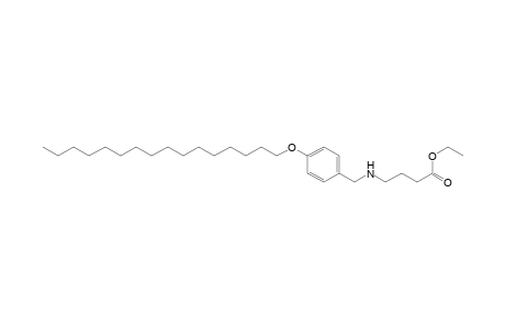 Butanoic acid, 4-[[[4-(hexadecyloxy)phenyl]methyl]amino]-, ethyl ester